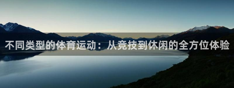 米兰体育官网下载是干嘛的公司:不同类型的体育运动:从竞技到休